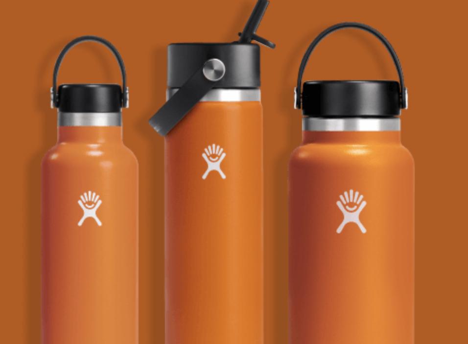 Hydro Flask Discontinued 32oz Wide Mouth Bottle Orange Zest