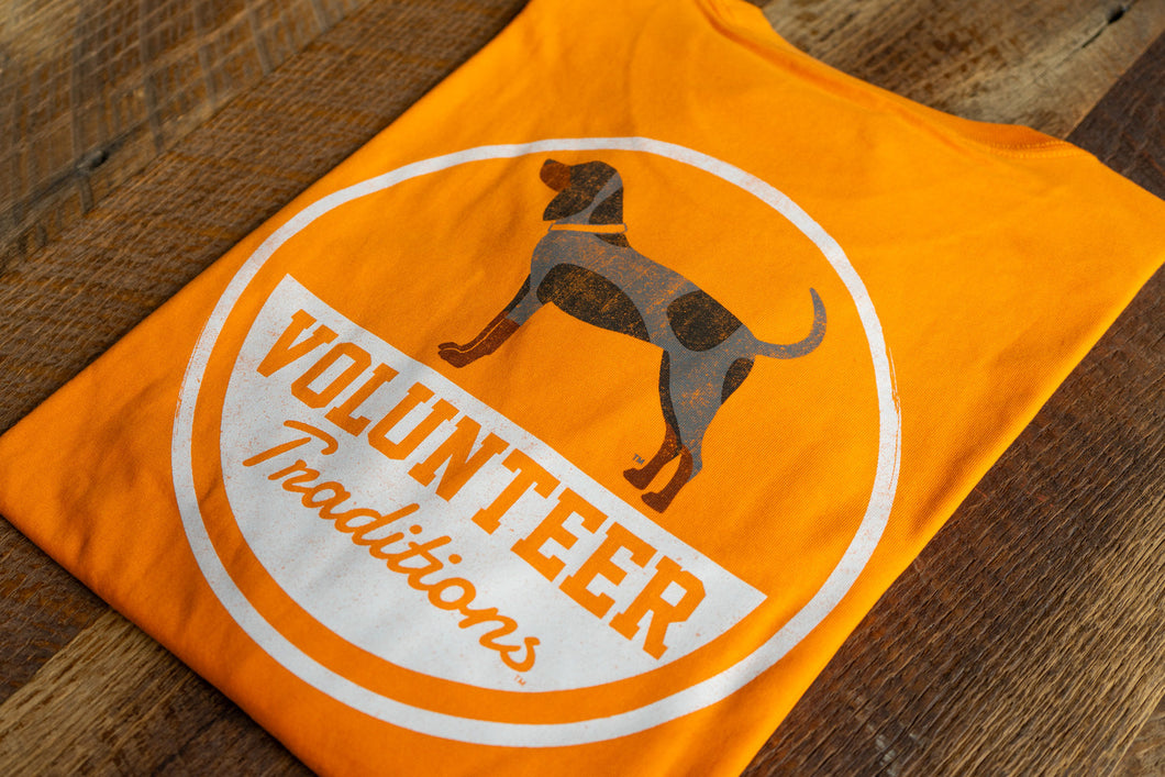 Volunteer Traditions- BLUETICK PATCH LONG SLEEVES-Orange