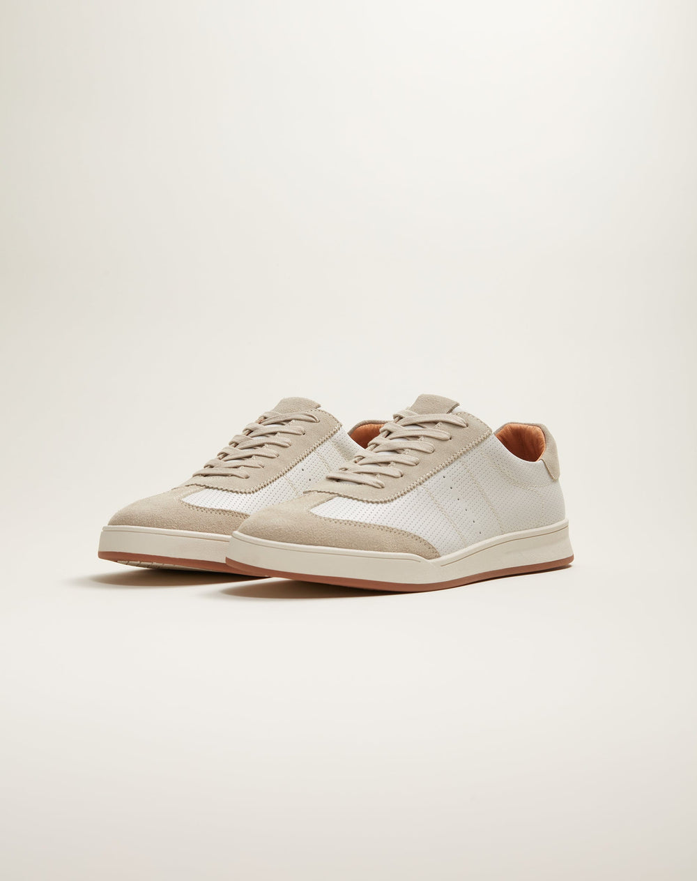 Johnnie-O Topspin Leather Sneaker | White