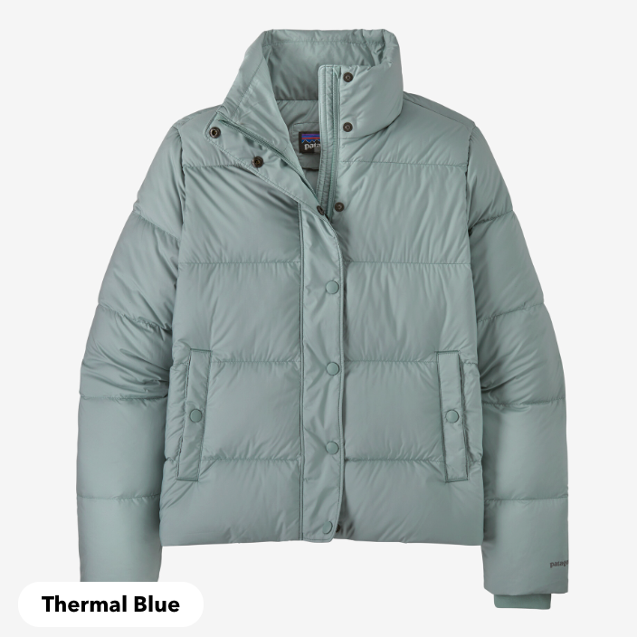 Patagonia-Women's Silent Down Jacket-Thermal Blue