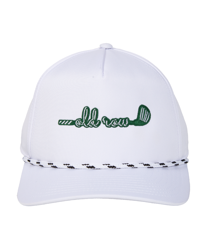 Old Row | Golf Club Rope Hat | White