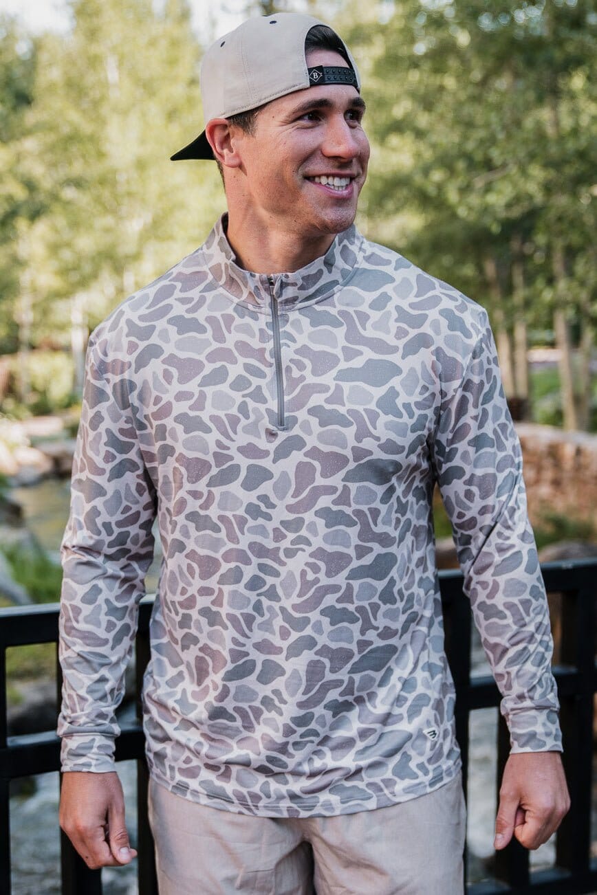 Burlebo | 1/4 Zip | Classic Deer Camo